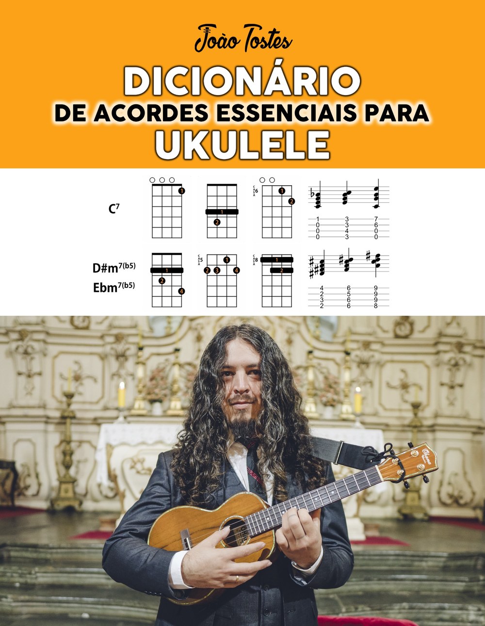 Capa do Dicionário de Acordes Essenciais para Ukulele